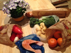 Bounty from the Market -  Dinner was Great!